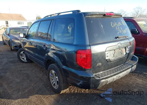 2005 Honda Pilot Ex-L из США, поврежденный, VIN 5FNYF18525B026485